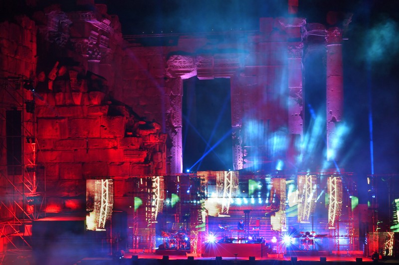 Jean Michel Jarre at Baalbeck Festival
